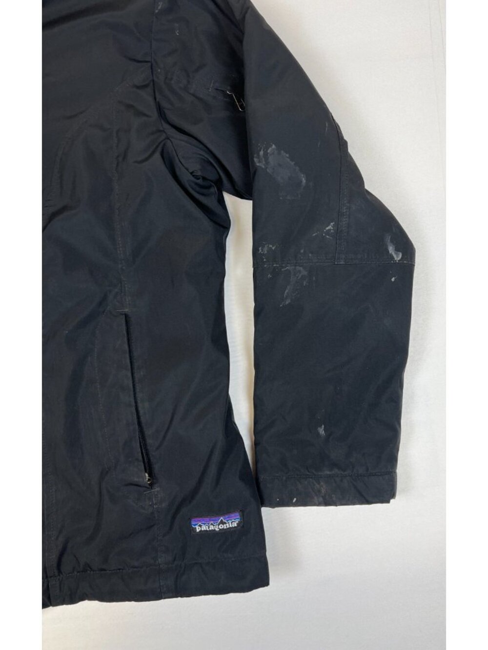 Patagonia Women S Black Full Zip Insulated Softshell Jacket Fair Distressed - Picture 7 of 11
